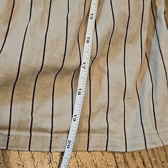 4T pinstripe sleeveless dress army green - Picture 7 of 11